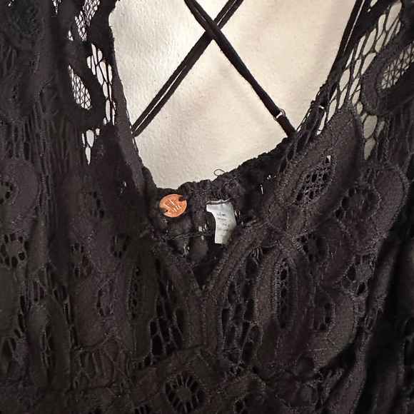 Free people One Adella Maxi Slip black lace maxi dress - Picture 4 of 4